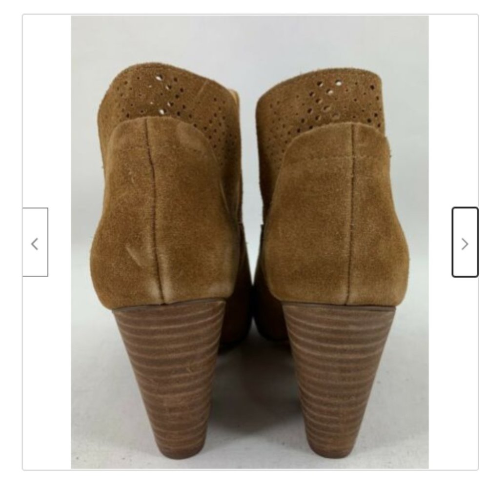 Ready Perforated Stack Heel Booties - image 2